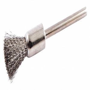 GRAINGER 66252838724 End Brush, Crimped Wire, 5/16 Inch Brush Dia., 1/8 Inch Shank Size | CH6KPZ 443P25
