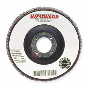 GRAINGER 69957307852 Flap Disc, Zirconia Alumina, 4 Inch Disc Dia., 120 Abrasive Grit | CH6KRE 447R66