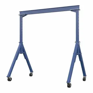 GRAINGER AHS-4-10-14 Adjustable Gantry Crane, 4000 Lbs. Load Capacity, 4 Inch I Beam Flange Width | CH6NHU 48TC29