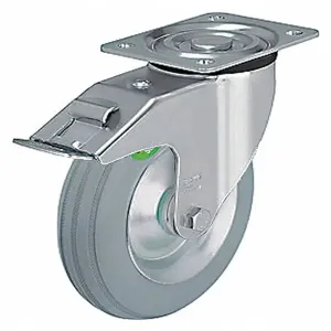 GRAINGER L-VW 162R-FI-SG Plate Caster, Swivel, 150 Lbs. Load Rating, 6 5/16 Inch Wheel Dia. | CH6QAK 487G37