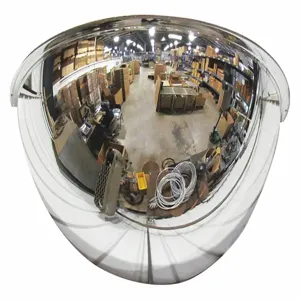 GRAINGER ONV-SR-180-32 Half Dome Mirror, 180 Deg.Viewing Angle, 32 Inch Dia., Wall/Ceiling Mounting | CH6QQK 3LYW9