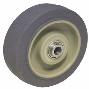 GRAINGER P-PRP-060X013/038K Plastic Core Wheel, Rubber Tread, 6 Inch Wheel Dia., 240 Lbs. Load Rating | CH6RFE 487G26