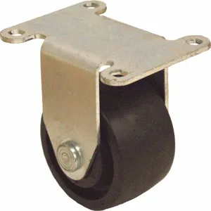 GRAINGER P10HR-NG030K-P-ZN Low Profile Plate Caster, Rigid, 3 Inch Wheel Dia., Nylon | CH6QQQ 487G75