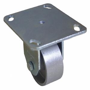 GRAINGER P12R-C030R-P3 Sanitary Plate Caster, Rigid, 450 Lbs. Load Rating, 3 Inch Wheel Dia., Iron | CH6QQW 455U20