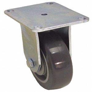 GRAINGER P12R-UP060D-P2 Sanitary Plate Caster, Polyurethane, 325 Lbs. Load Rating, 6 Inch Wheel Dia. | CH6QRH 487H06