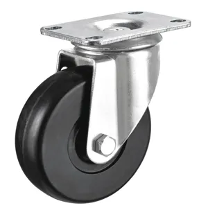 GRAINGER P12S-R050B-P3 Plate Caster, Swivel, 200 Lbs. Load Rating, 5 Inch Wheel Dia., Rubber | CH6QTA 440A72