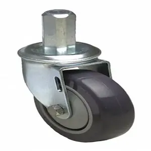 GRAINGER P12S-UP050B-Q Friction Ring Stem Caster, 5 Inch Wheel Dia., 300 Lbs. Load Rating | CH6QTK 454Y14