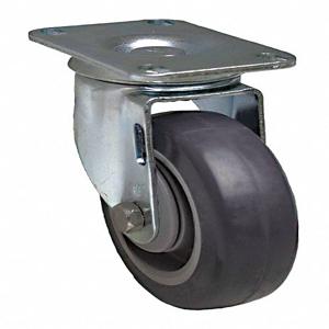 GRAINGER P12S-UP060D-P2 Sanitary Plate Caster, Polyurethane, 325 Lbs. Load Rating, 6 Inch Wheel Dia. | CH6QTL 487H05