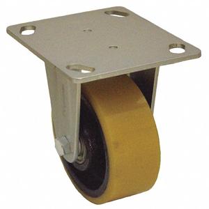 GRAINGER P13R-UY040K-14 Standard Plate Caster, Polyurethane, 550 Lbs. Load Rating, 4 Inch Wheel Dia. | CH6QTR 487H07