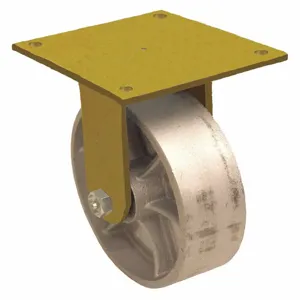 GRAINGER P21R-C050R-15-YZ Standard Plate Caster, Rigid, Iron, 1000 Lbs. Load Rating, 5 Inch Wheel Dia. | CH6QUY 488U02