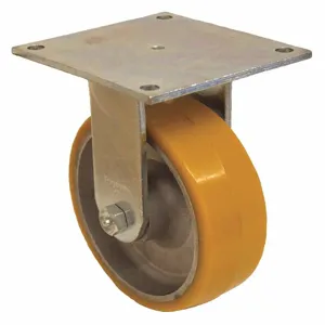 GRAINGER P21R-UA080R-15 Standard Plate Caster, Polyurethane, 1250 Lbs. Load Rating, 8 Inch Wheel Dia. | CH6QVE 489A40