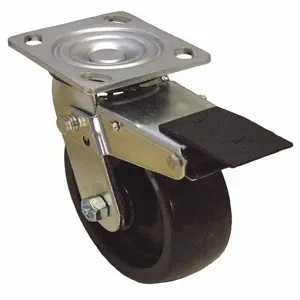 GRAINGER P21S-PB050R-14-TB Sanitary Plate Caster, Swivel, 650 Lbs. Load Rating, 5 Inch Wheel Dia. | CH6QVT 489C97