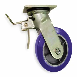 GRAINGER P21S-UA080R-14-TB Sanitary Plate Caster, Polyurethane, 1250 Lbs. Load Rating, 8 Inch Wheel Dia. | CH6QWM 489A22