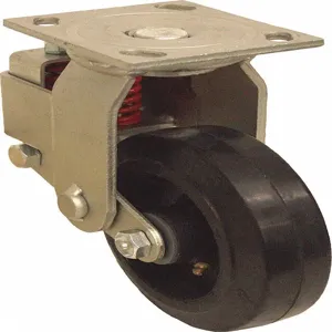 GRAINGER P22R-RY060R-14 Shock Absorbing Plate Caster, Rigid, 6 Inch Wheel Dia., Rubber | CH6QWP 488U05