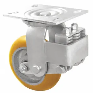 GRAINGER P22R-UA080R-14 Shock-Absorbing Plate Caster, Rigid, 500 Lbs. Load Rating, 8 Inch Wheel Dia. | CH6QWR 483N50