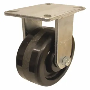 GRAINGER P27R-PH100R-18 Kingpinless Plate Caster, Phenolic, 2900 Lbs. Load Rating, 10 Inch Wheel Dia. | CH6QXN 489D36