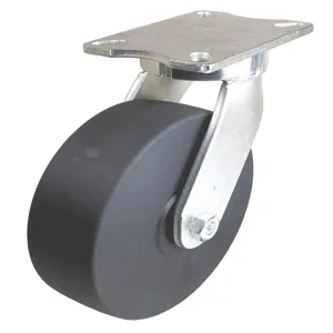 GRAINGER P27S-NMB100K-16 Kingpinless Plate Caster, Nylon, 4100 Lbs. Load Rating, 10 Inch Wheel Dia. | CH6QXQ 440A63