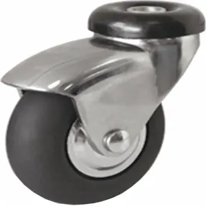 GRAINGER P7S-SRP030K-H General Purpose Bolt-Hole Caster, 3 Inch Wheel Dia., 175 Lbs. Load Rating | CH6QZP 454Y11