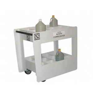 APPROVED VENDOR SCE-1001-24 Chemical Transfer Cart 100 lb 24 Bottle | AF4ZNW 9T856