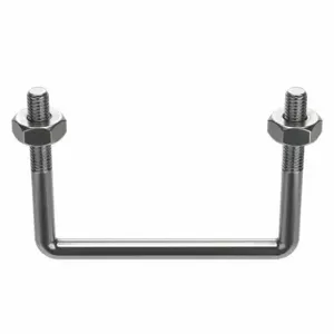 GRAINGER B17267.037.0605 Square U-Bolt, 304 Stainless Steel, Plain, 3/8 Inch-16 Thread Size | CQ7RKH 166V98