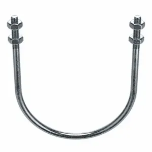 GRAINGER B17273.087.1400 Standard U-Bolt, Steel, Zinc Plated, 7/8 Inch-9 Thread Size, 14 1/8 Inch Inside Width/Dia | CQ7RUR 166U70