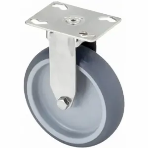 GRAINGER BKPXA-TPA 101G Corrosion-Resistant Standard Plate Caster, 3 7/8 Inch Dia, Rigid | CQ6XXG 44YU69