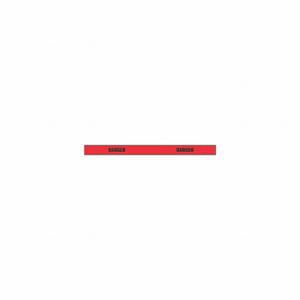 GRAINGER BLACK ON RED TAPE Absperrband, rot, 2 Zoll Rollenbreite, 180 Fuß Rollenlänge, 4 mil dick, Gefahr | CP7PJC 8AFZ4