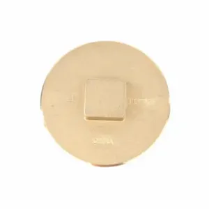 GRAINGER BPR150 Raised Square Plug, Brass, 1 1/2 Inch Fitting Pipe Size, Socket, 1/2 Inch Length | CQ2YPU 60WY46