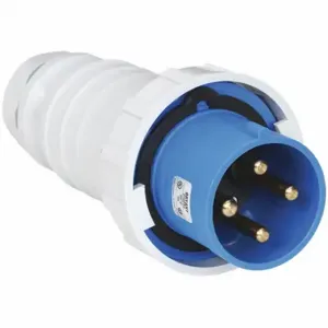 GRAINGER BRY4100P9W Pin and Sleeve Plug, 100 A, 250VAC, IEC Grounding, 5 hp Horsepower Rating | CQ3QEE 49YX91