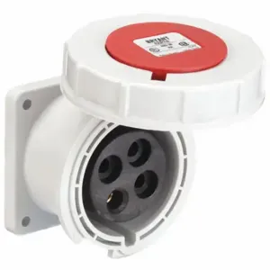 GRAINGER BRY430R7W WatertigHeight Pin and Sleeve Receptacle, 30 A, 125/250/480VAC | CQ3QET 49YY06