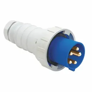 GRAINGER BRY5100P9W Pin and Sleeve Plug, 100 A, 120/208VAC, IEC Grounding, 10 hp Horsepower Rating | CQ3QED 49YX98