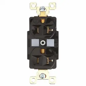 GRAINGER BRY5362 Receptacle, Duplex, 5-20R, 125V AC, 20 A, 2 Poles, Brown, Screw Terminals, Std Protection | CQ2GBH 49YZ04