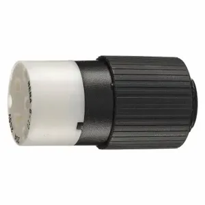 GRAINGER BRY5469NC Straight Blade Connector, 6-20R, 20 A, 250VAC, 2 Poles, Black/White, Screw Terminals | CQ2FZL 49YY26