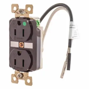 GRAINGER BRY8200TR Receptacle, Duplex, 5-15R, 15 A, 125V AC, Brown, 2 Poles, Screw Terminals | CQ2EWP 49YZ08