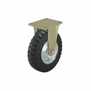 GRAINGER BS-VLE 410K Plate Caster With Flat-Free Wheels, 16 Inch Dia, Rigid Caster | CQ4UNA 489D83