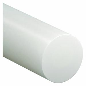 GRAINGER BULK-PR-UHMW-97 Kunststoffstab, 1 Fuß Kunststofflänge, weiß, undurchsichtig, 4, 400 Psi Zugfestigkeit | CQ7TAZ 497Y45