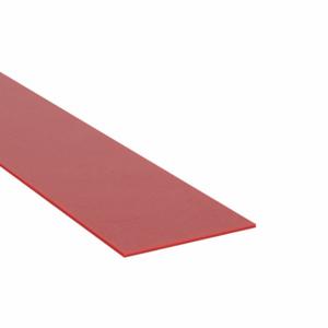 GRAINGER BULK-RS-S50FDA-358 Silicone Strip, 6 Inch X 36 Inch, 1 mm Thick, 50A, Plain Backing, Red, Smooth | CQ4TBM 785FR7