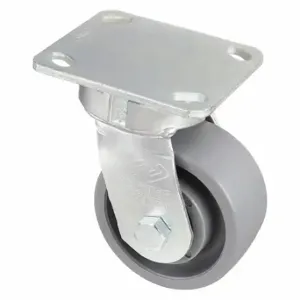 GRAINGER CDP-G-38 Kingpinless Plate Caster, 4 Inch Dia, 5 5/8 Inch Height, Swivel | CQ2FHR 45XA96