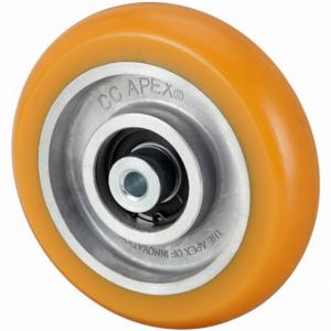 GRAINGER CDP-G-83 Polyurethane Tread On Iron Core Wheel, 5 Inch Wheel Dia, 1 1/4 Inch Wheel Width, Orange | CQ3VLL 45XC23