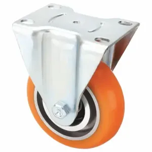 GRAINGER CDP-G-86 Standard Plate Caster, 4 Inch Dia, 5 1/8 Inch Height, Rigid Caster | CQ6YDR 45XC26