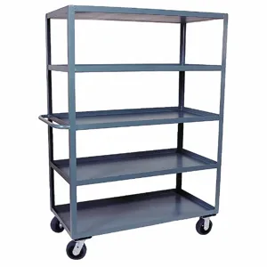 GRAINGER CE360P600GP Stock Cart, 3000 Lbs. Load Capacity, No. of Shelves 5, 66 x 31 x 68 Inch Size | CD2KMG 8EM36