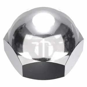 GRAINGER CPB076 Cap Nut, 5/16 Inch-24 Thread, Chrome Plated, Not Graded, Brass, 0.438 Inch Height | CP8JXY 6NU92