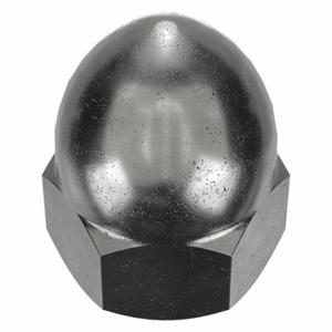 GRAINGER CPB106 Hutmutter, hohe Krone, 1/4 Zoll-20 Gewinde, schwarzes Oxid, nicht abgestuft, Stahl, 0.594 Zoll Höhe | CP8KBL 6XEG3