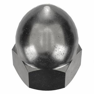 GRAINGER CPB107 Cap Nut, High Crown, 1/4 Inch-28 Thread, Black Oxide, Not Graded, Steel, 0.594 Inch Height | CP8KBN 6XEG4