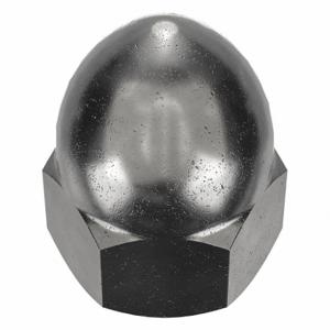 GRAINGER CPB121 Cap Nut, High Crown, 3/4 Inch-16 Thread, Black Oxide, Not Graded, Steel, 1.453 Inch Height | CP8KBT 6XEH8