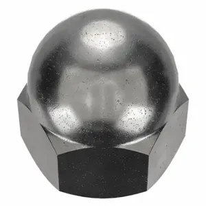 GRAINGER CPB153 Cap Nut, Low Crown, #6-32 Thread, Black Oxide, Not Graded, Steel, 0.344 Inch Height | CP8KDP 6XEN0