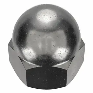 GRAINGER CPB154 Cap Nut, Low Crown, #8-32 Thread, Black Oxide, Not Graded, Steel, 0.344 Inch Height | CP8KDV 6XEN1