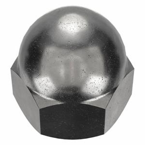 GRAINGER CPB159 Cap Nut, Low Crown, 1/4 Inch-28 Thread, Black Oxide, Not Graded, Steel, 0.469 Inch Height | CP8KEU 6XEN6