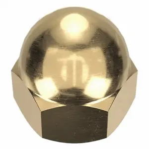 GRAINGER CPB206 Cap Nut, Low Crown, #10-24 Thread, Plain, Not Graded, Brass, 0.406 Inch Height | CP8KDC 6UUV2