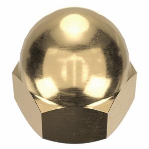 GRAINGER CPB216 Cap Nut, Low Crown, 7/16 Inch-20 Thread, Plain, Not Graded, Brass, 0.688 Inch Height | CP8KGG 6UUW2